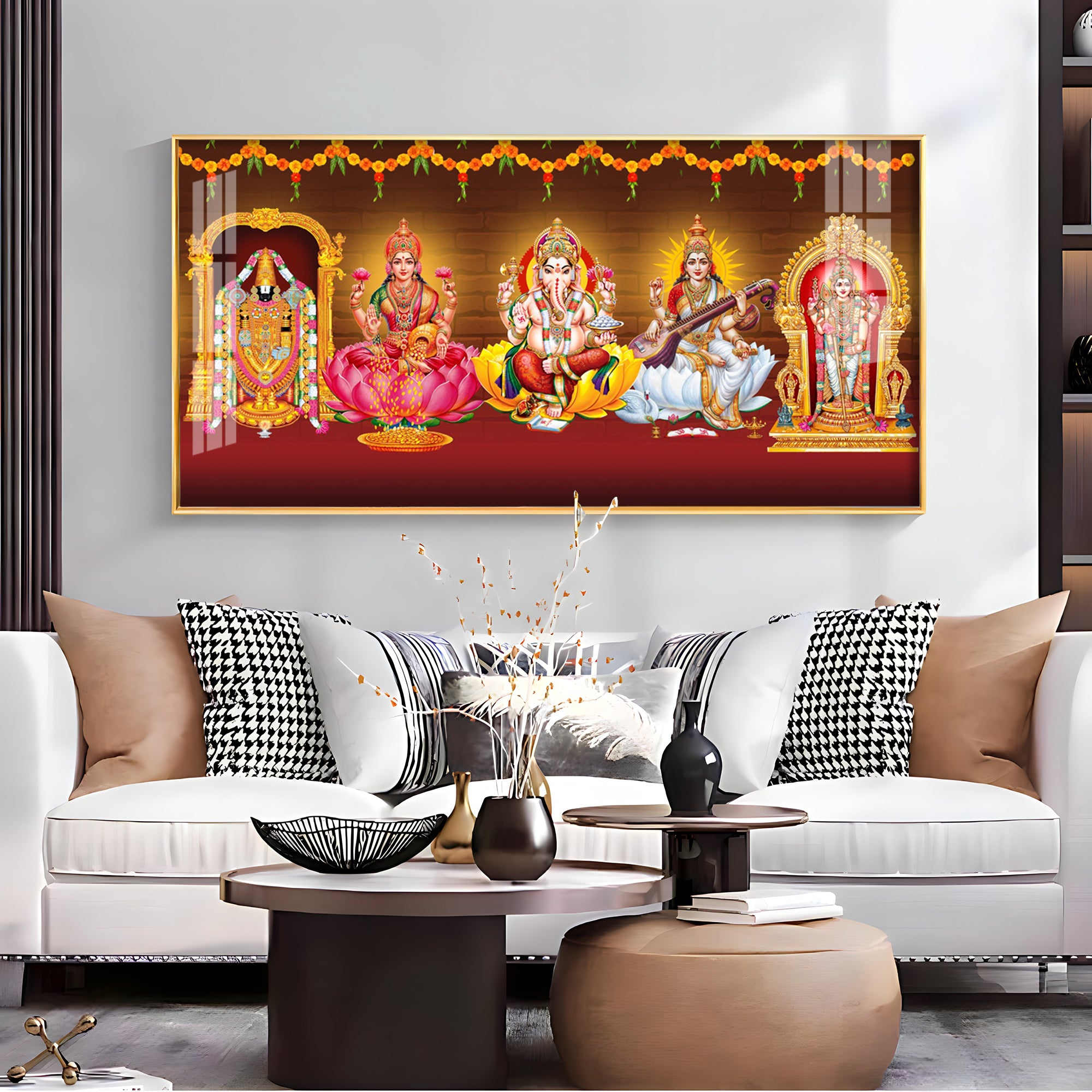 Ethereal Deities Mural Premium Acrylic Horizontal Wall Art