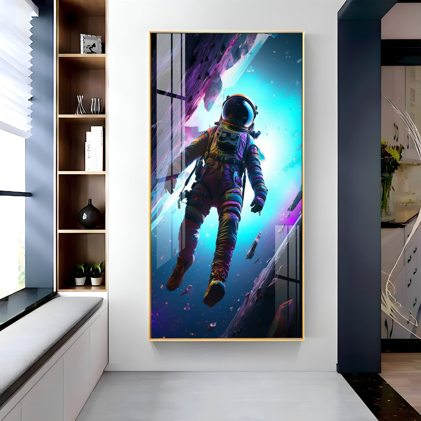 Colorful Cosmos Premium Acrylic Vertical Wall Art