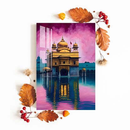 Golden Temple Acrylic Wall Art