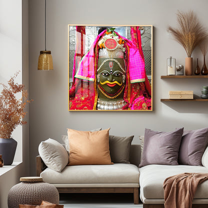 Shri Baba Mahakal Jotirling Premium Acrylic Square Wall Art