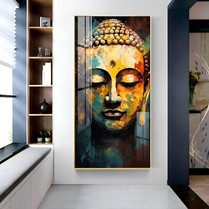 Eternal Gaze Buddha Premium Acrylic Vertical Wall Art