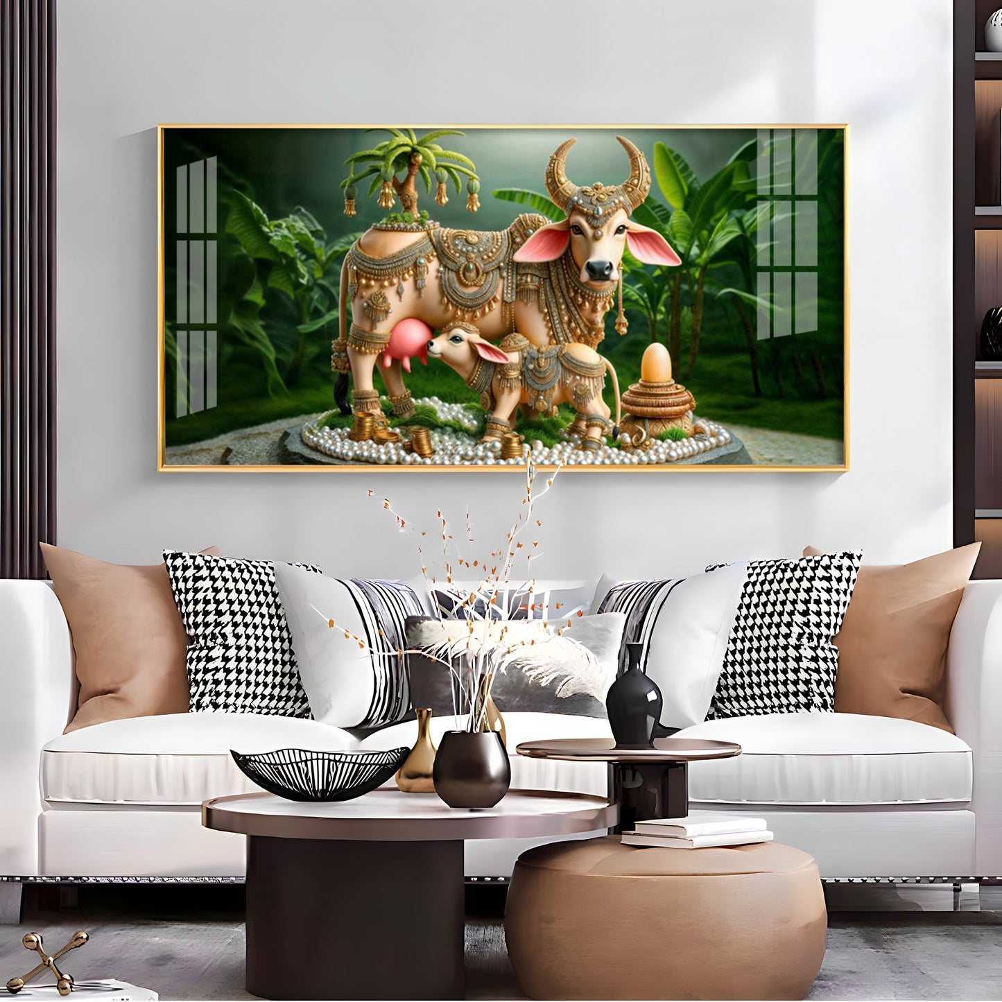 Nandi Jewelled Adornments Premium Acrylic Horizontal Wall Art