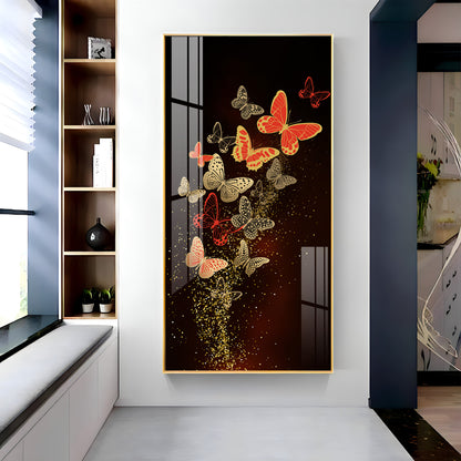 Decorative Butterfly Premium Acrylic Vertical Wall Art