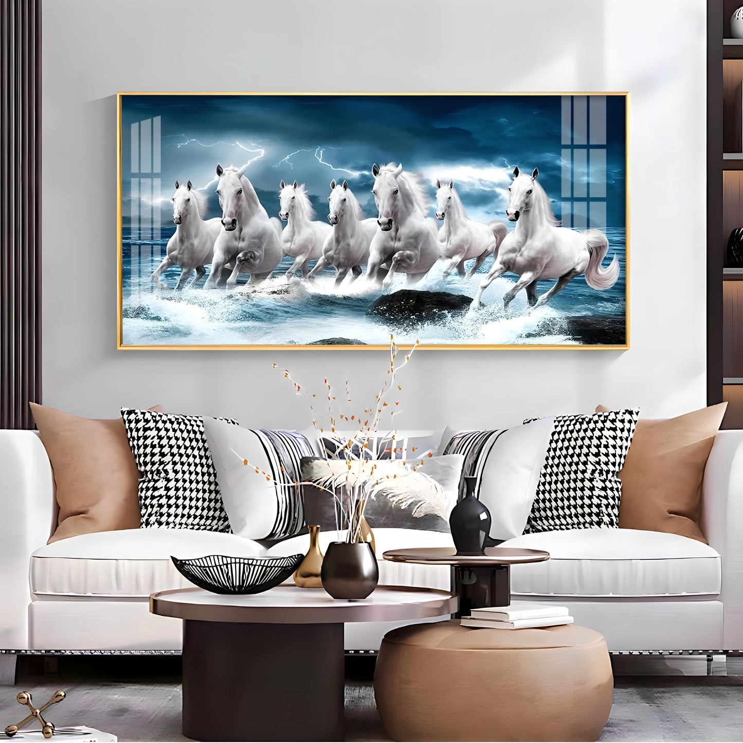 Heaven Horses Premium Acrylic Horizontal Wall Art