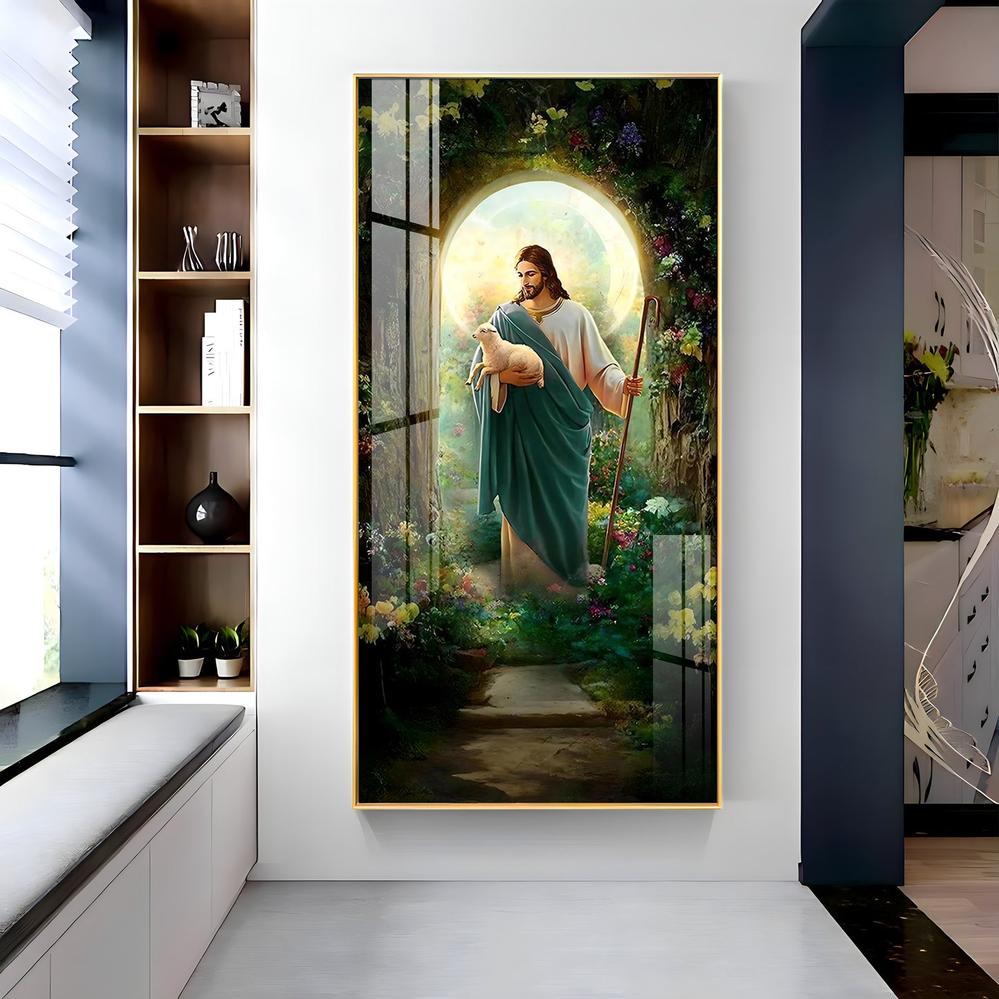 The Parable of Lost Sheep Premium Acrylic Vertical Wall Art