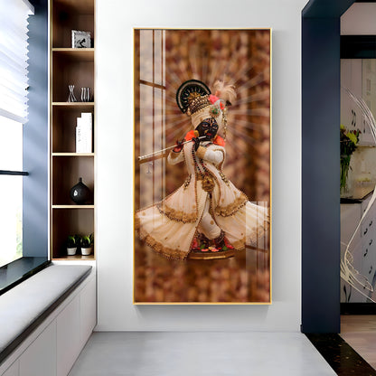 Shree Murlidhar Premium Acrylic Vertical Wall Art