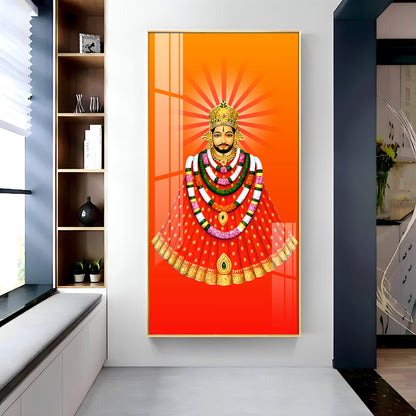 Khatu Shyam Ji Premium Acrylic Vertical Wall Art