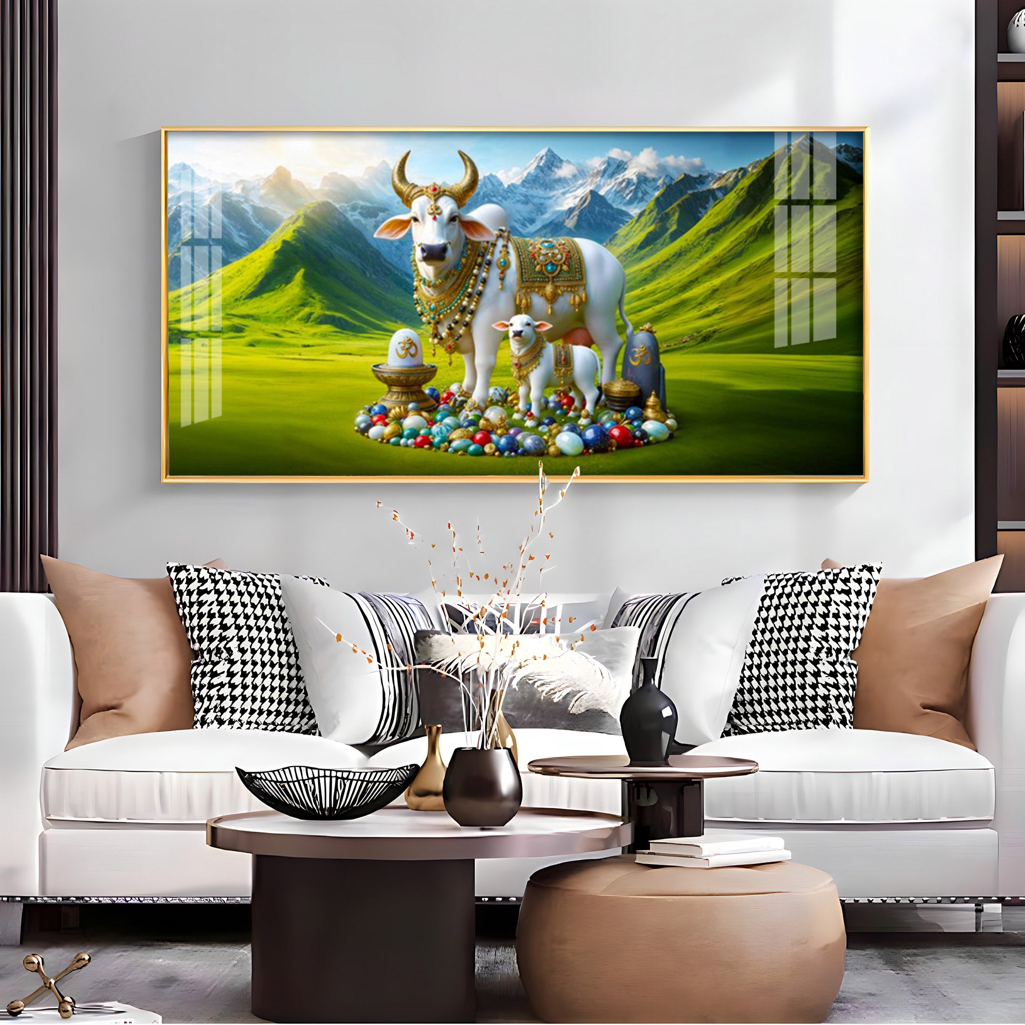 Kamadhenu Premium Acrylic Horizontal Wall Art