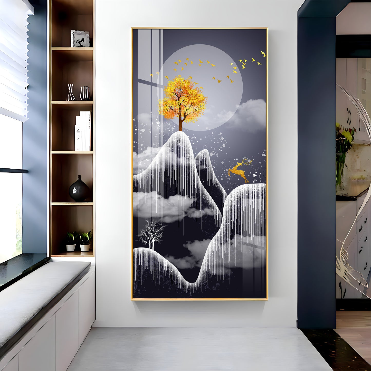 Freezy Nights Premium Acrylic Vertical Wall Art