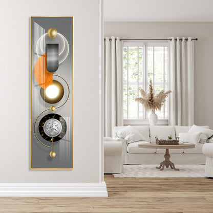 Abstract Geometric Circle Premium Acrylic Vertical Wall Art