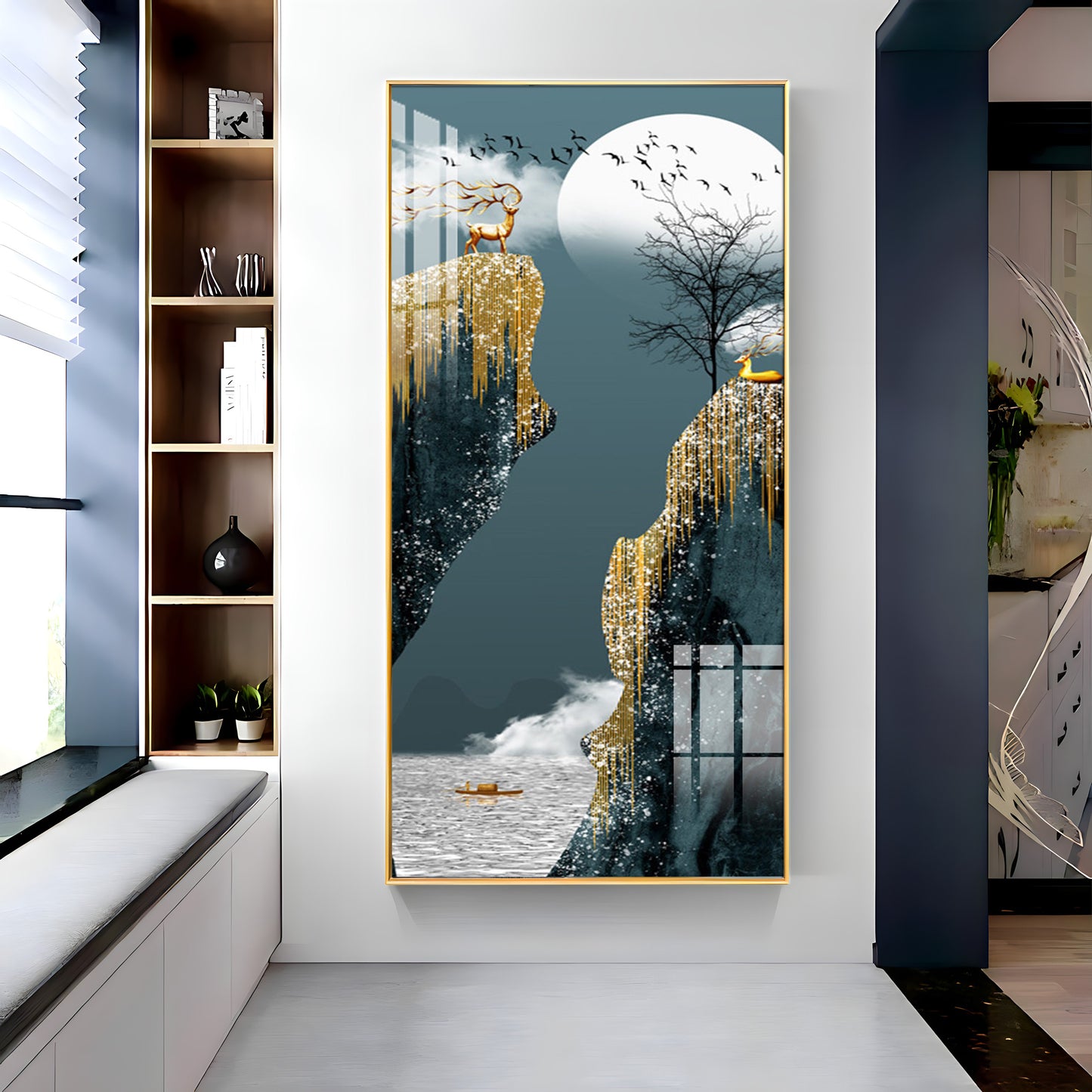 The Serenity Premium Acrylic Vertical Wall Art