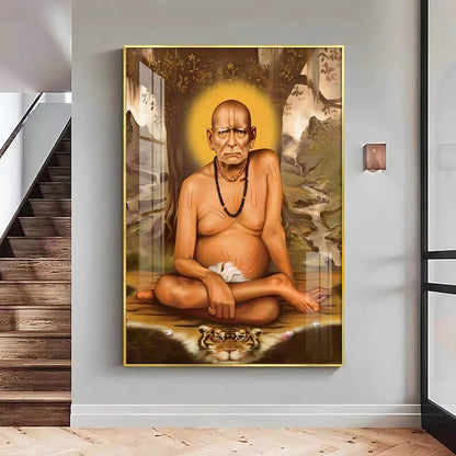 Elderly Shri Swami Samartha Premium Vertical Acrylic Wall Art