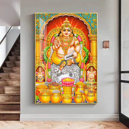 God Of Wealth And Treasurer Premium Acrylic Vertical Wall Art
