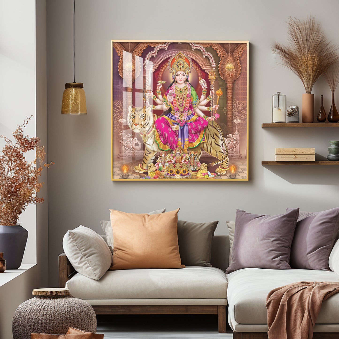 Goddess Radiant Devotion Premium Acrylic Square Wall Art