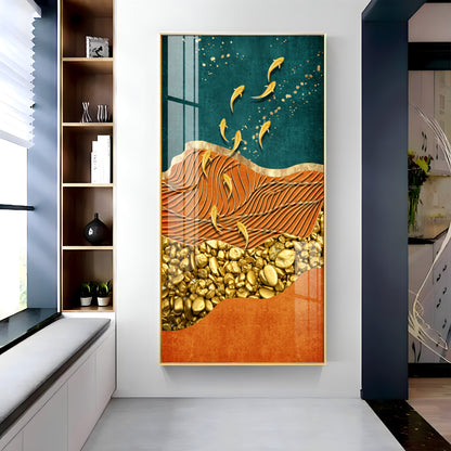 Chinese Landscape Premium Acrylic Vertical Wall Art