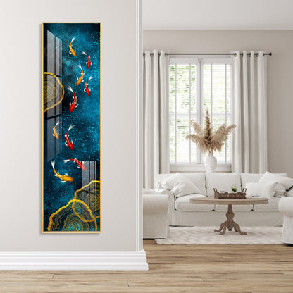 Aesthetic Koi Fish Feng Premium Acrylic Vertical Wall Art