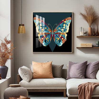 Heavenly Butterfly Premium Acrylic Square Wall Art