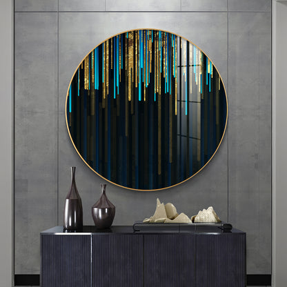 Colorful Palette Premium Acrylic Round Wall Art