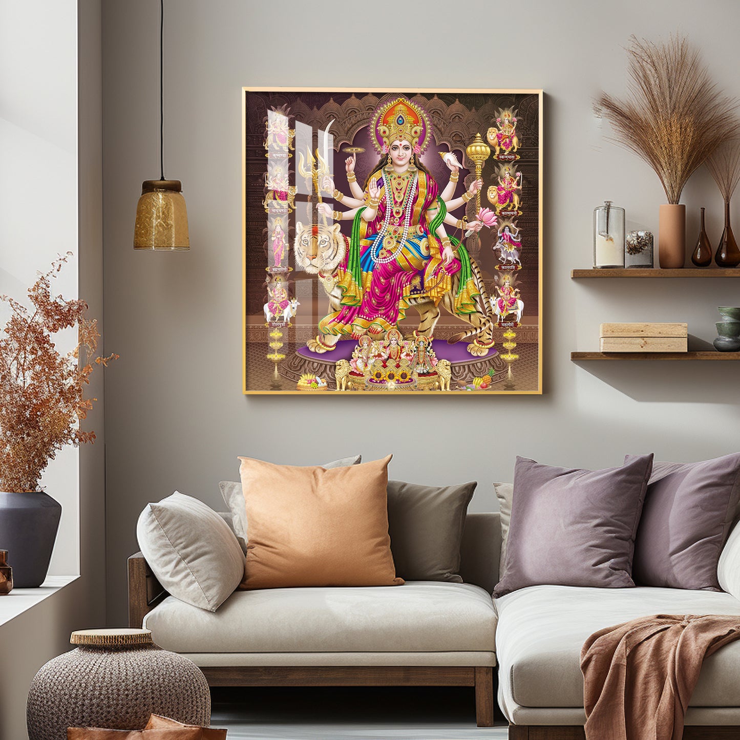 Radiant Devi Premium Acrylic Square Wall Art