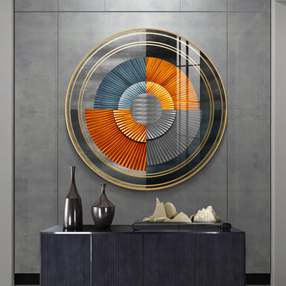 Grandeur Circle Premium Acrylic Round Wall Art