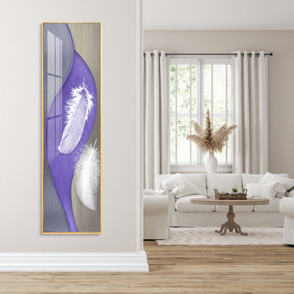 Purple Whispers Premium Acrylic Vertical Wall Art
