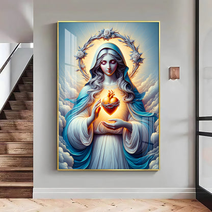 Divine Maternal Love Premium Acrylic Vertical Wall Art