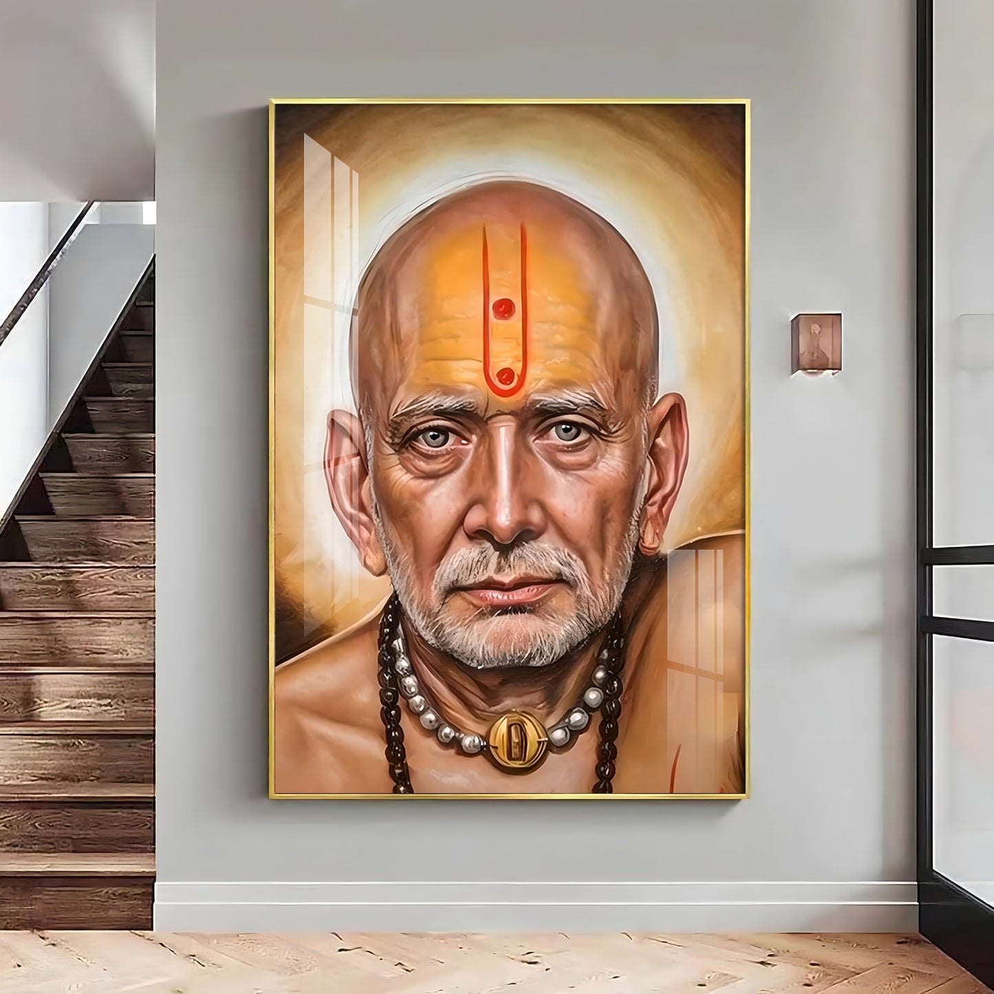 Serenity Shri Swami Samartha Premium Vertical Acrylic Wall Art