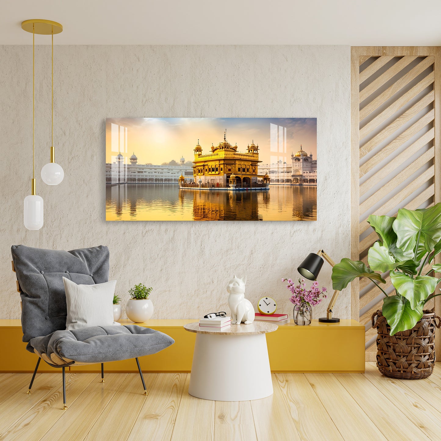 Holy Place Golden Temple Acrylic Wall Art