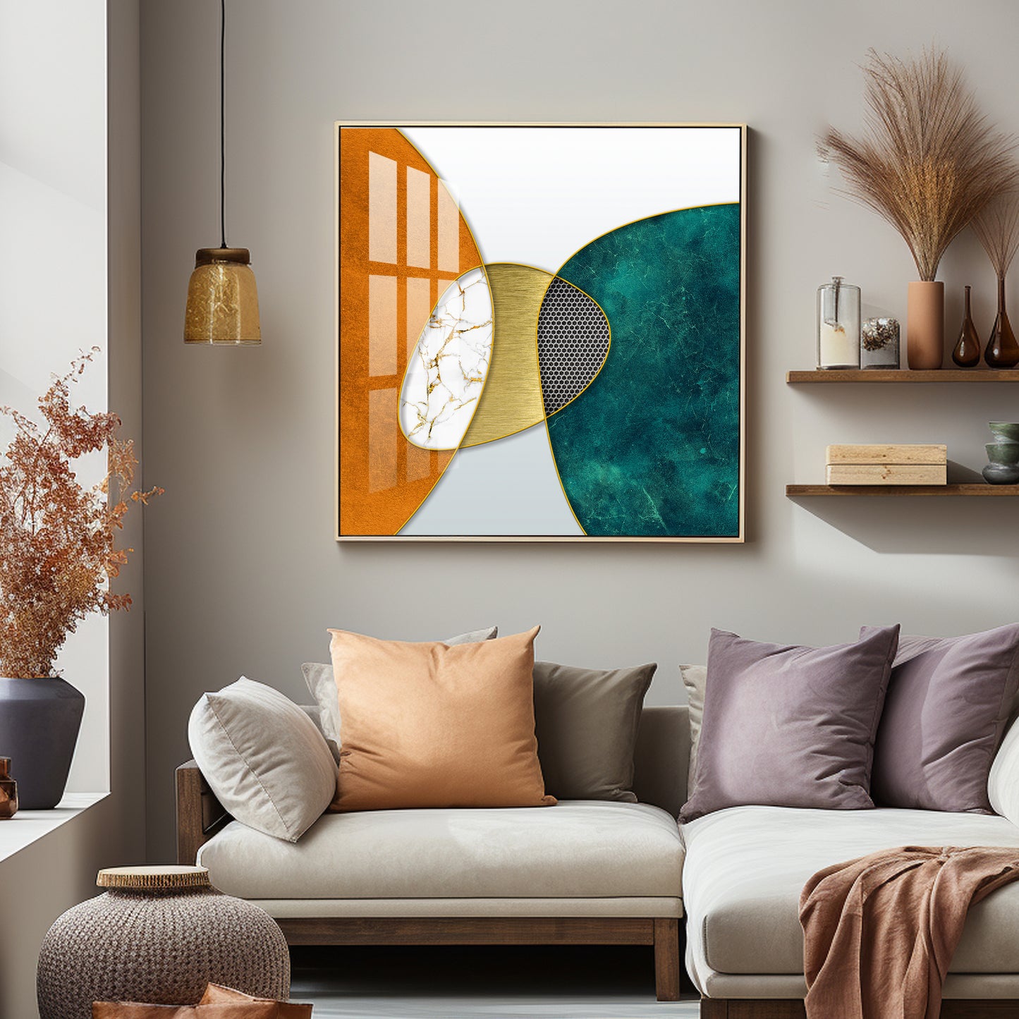 Abstract Three-Dimensional Premium Acrylic Square Wall Art