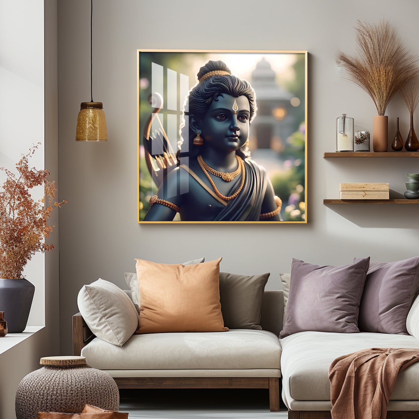 Baal Ram Premium Acrylic Square Wall Art