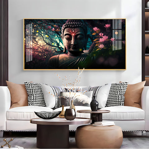 Calm Buddha Premium Acrylic Horizontal Wall Art