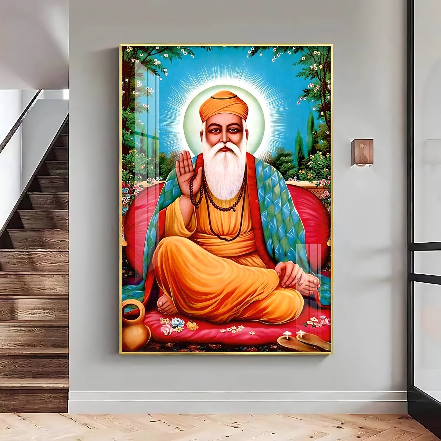 Tranquil Guru Ji Premium Vertical Acrylic Wall Art