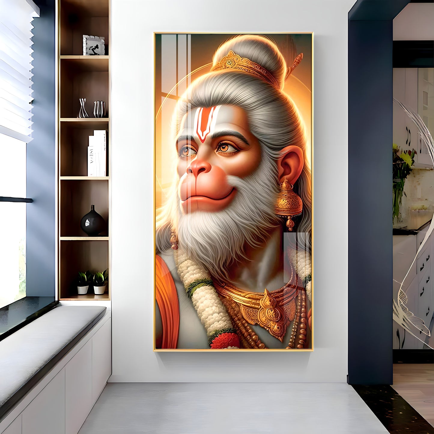 Jai Bajrang Bali Premium Acrylic Vertical Wall Art