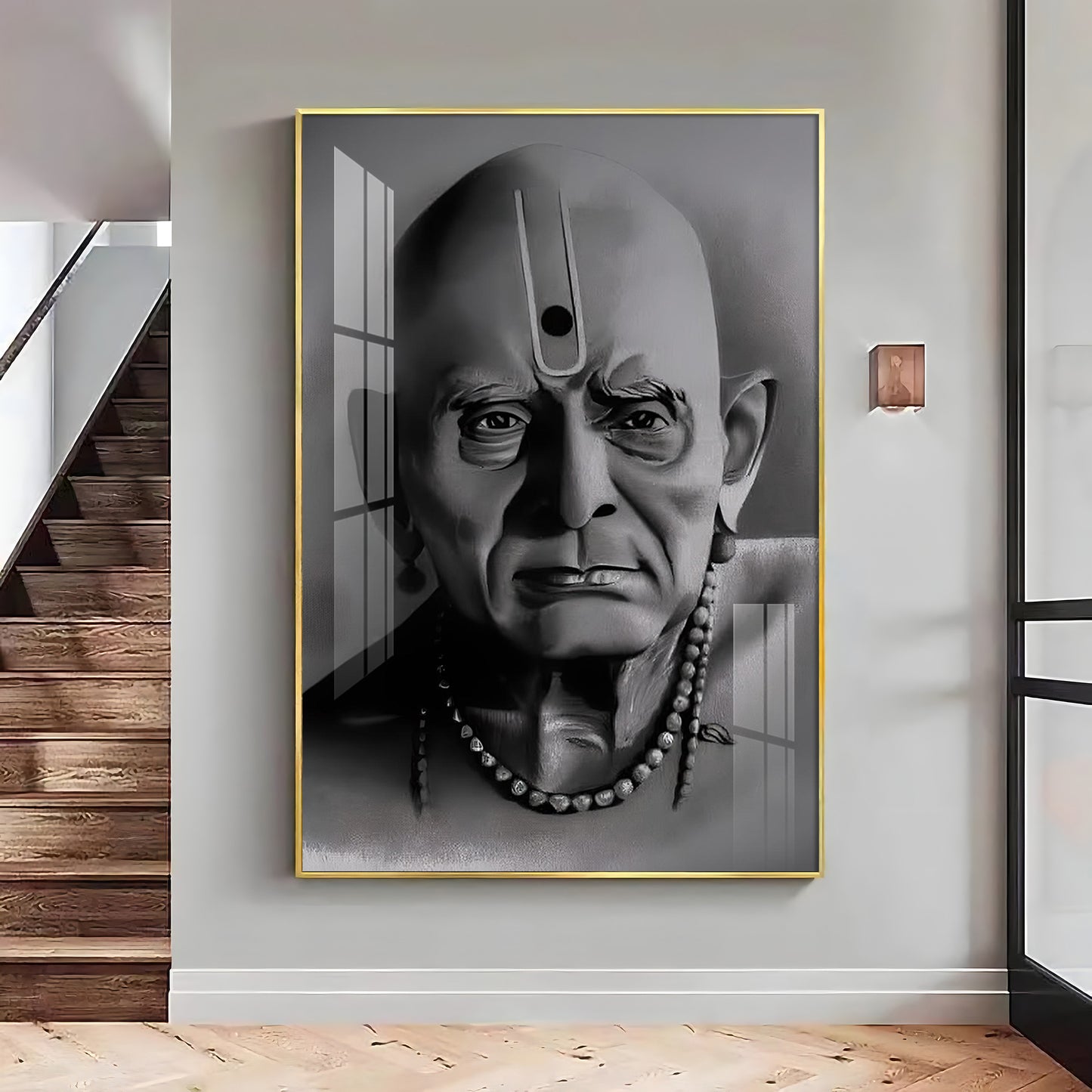 Majesty Shree Swami Samarth Premium Vertical Acrylic Wall Art