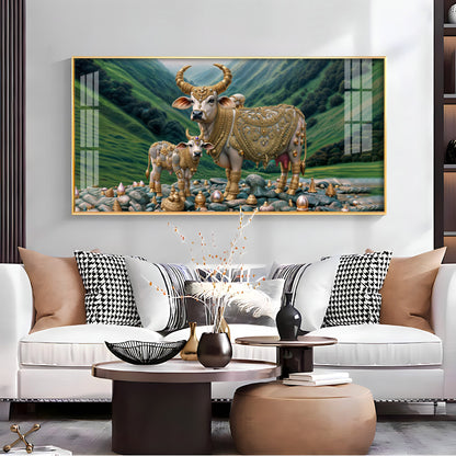 Mythological Cow Premium Acrylic Horizontal Wall Art