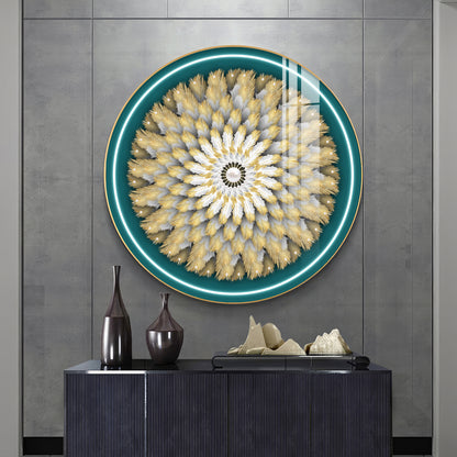 Majestic Whirl Premium Acrylic Round Wall Art