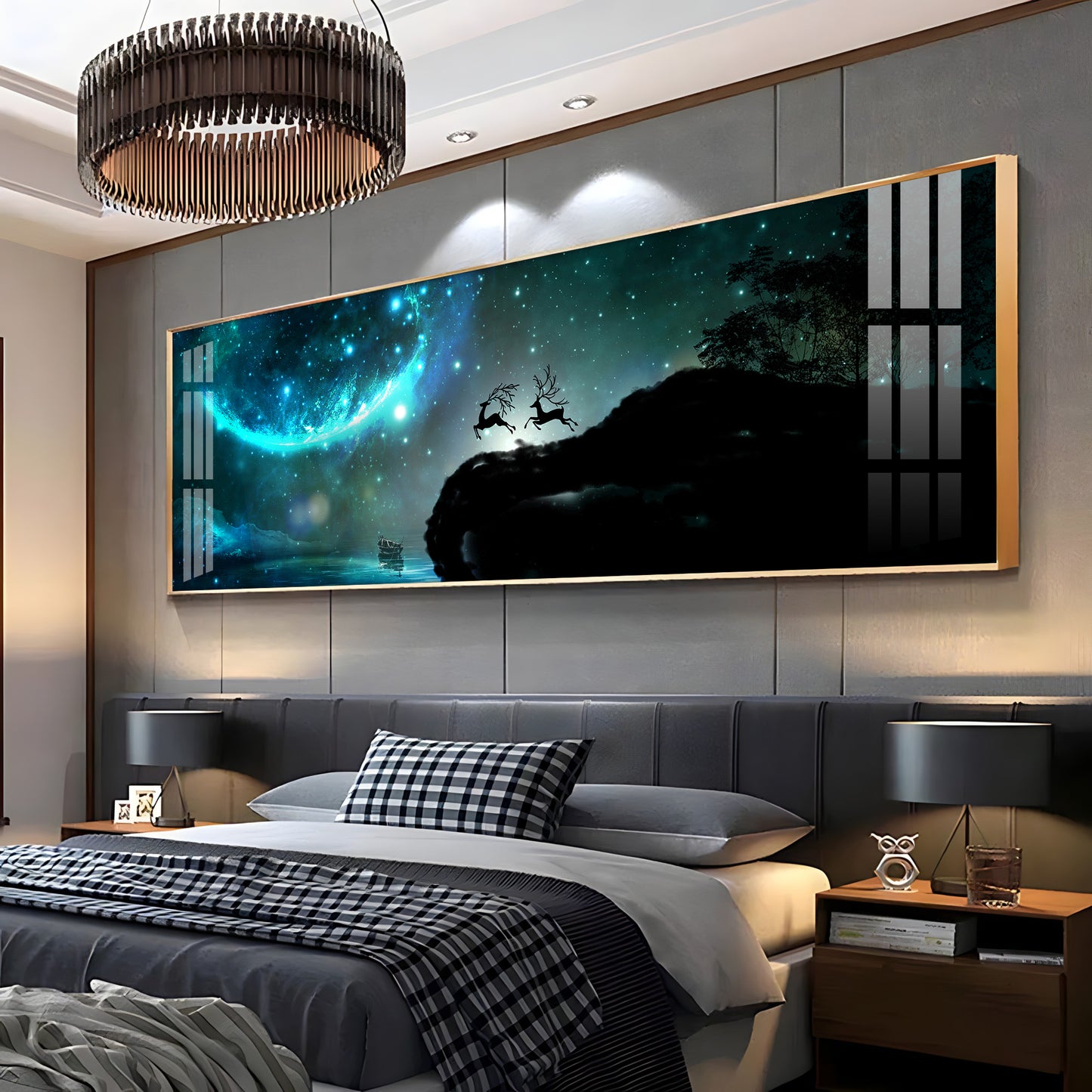 Blue Fantasy Premium Acrylic Horizontal Wall Art