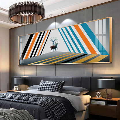 Colourful Stripes Premium Acrylic Horizontal Wall Art