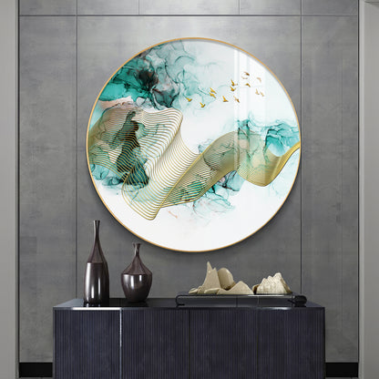 Gilded Vision Premium Acrylic Round Wall Art