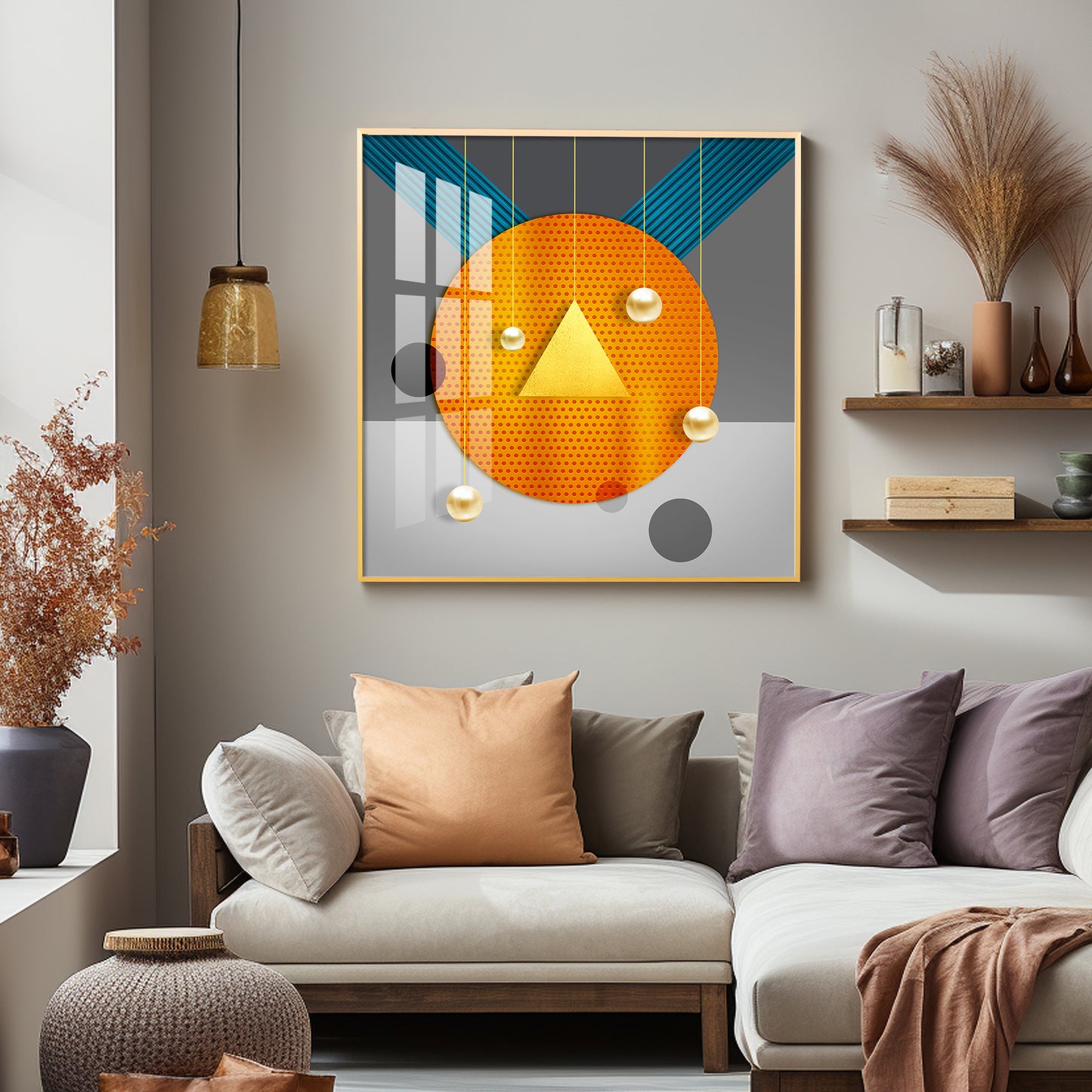 Geometric Light Luxury Premium Acrylic Square Wall Art