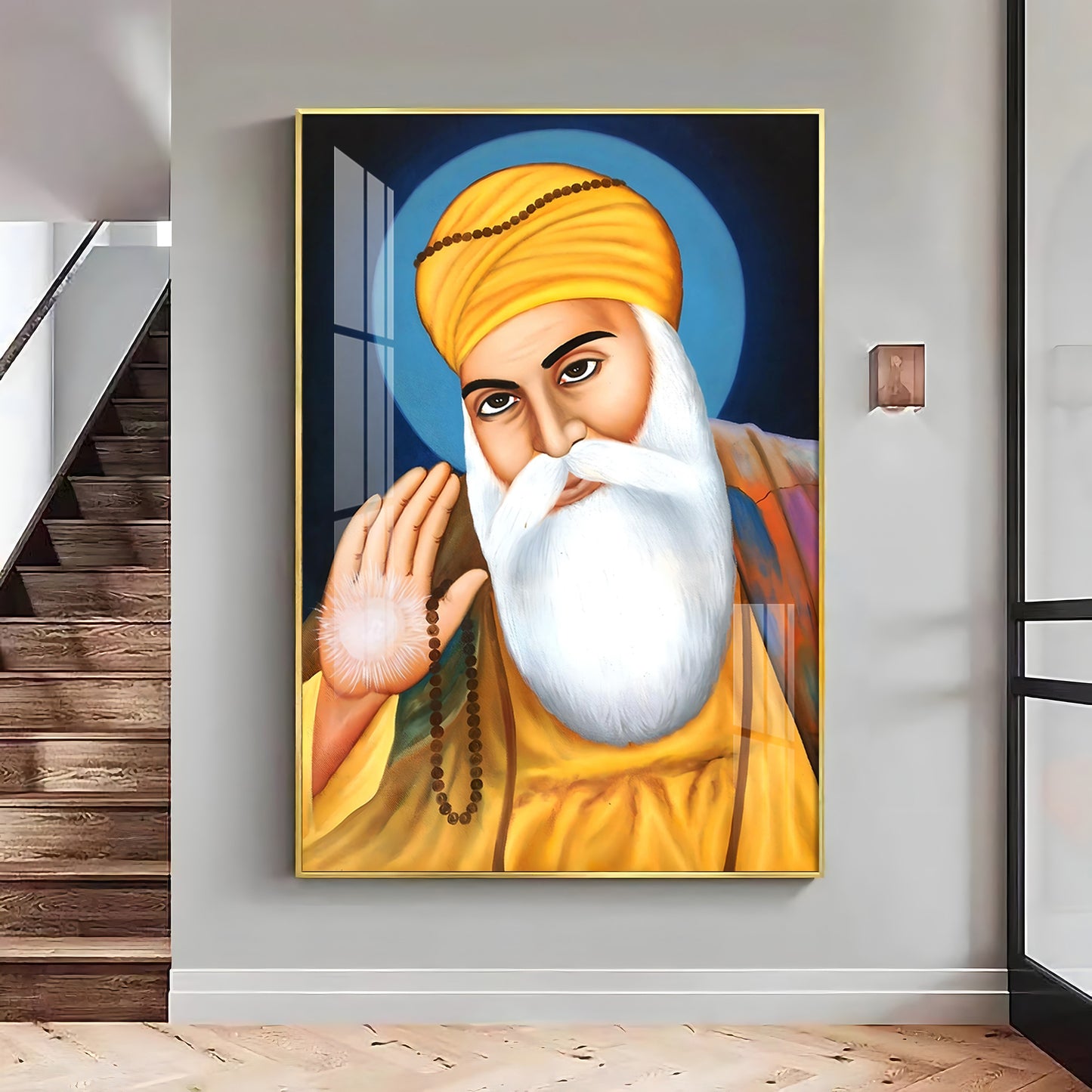 Wisdom Of Guru Nanak Ji Premium Vertical Acrylic Wall Art