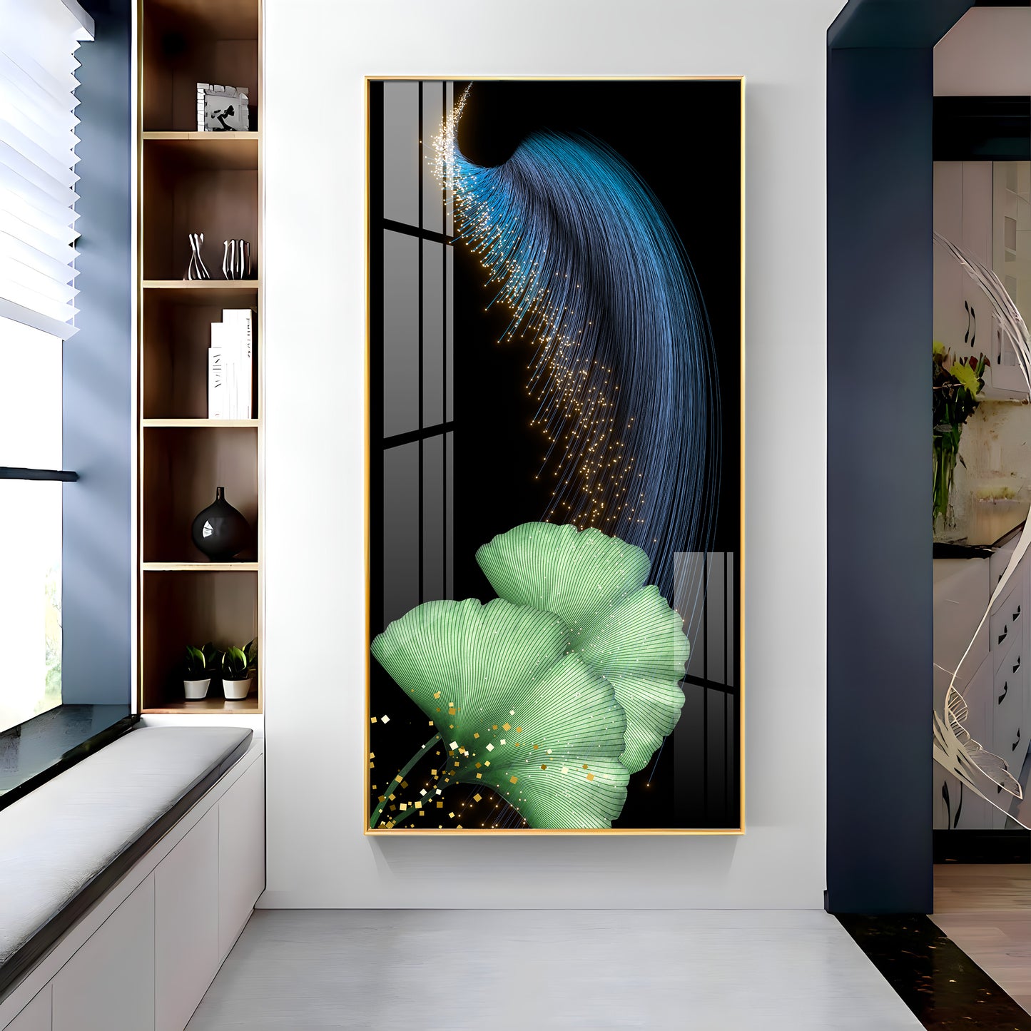 Celestial Showers Premium Acrylic Vertical Wall Art