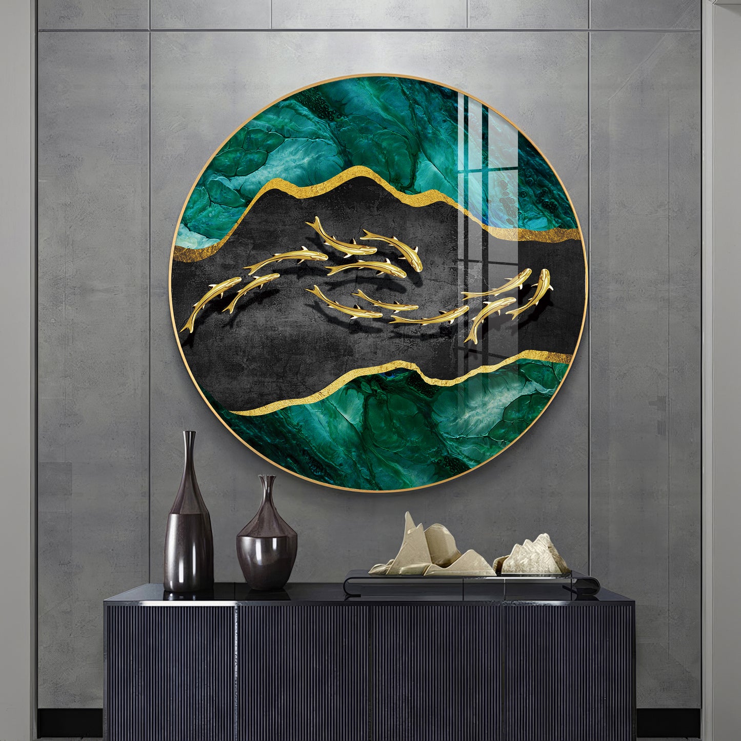 Regal Fish Premium Acrylic Round Wall Art
