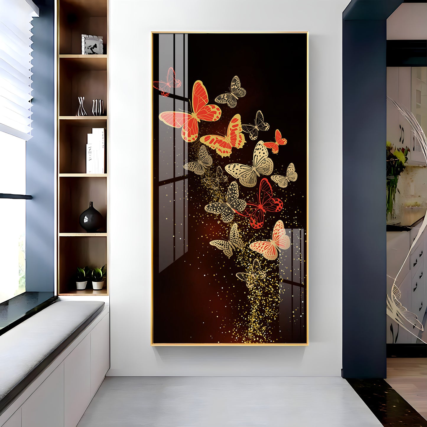 Glittering Butterflies Luxury Crystal Wall Art