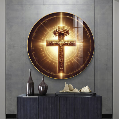 Sacred Symbol Sign Premium Acrylic Round Wall Art