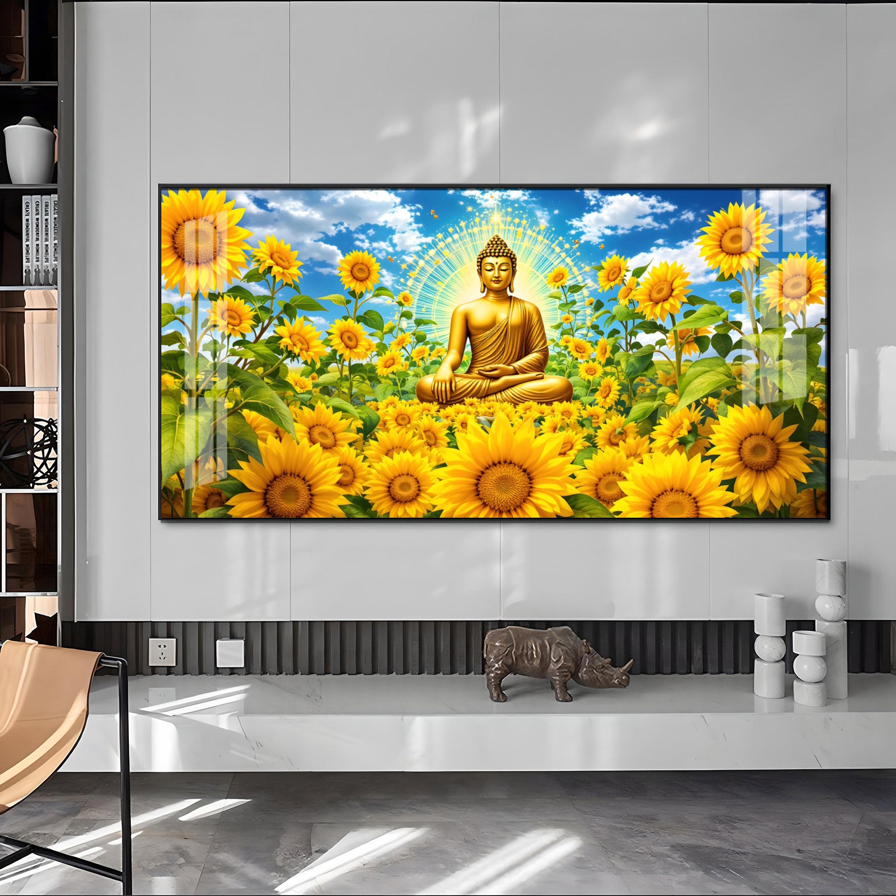 Zen Essence Of Buddha Premium Acrylic Horizontal Wall Art