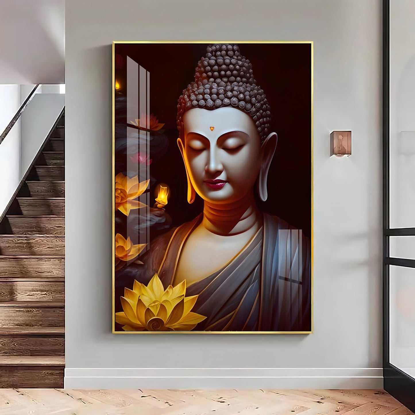 Perpetual Buddha Premium Acrylic Vertical Wall Art