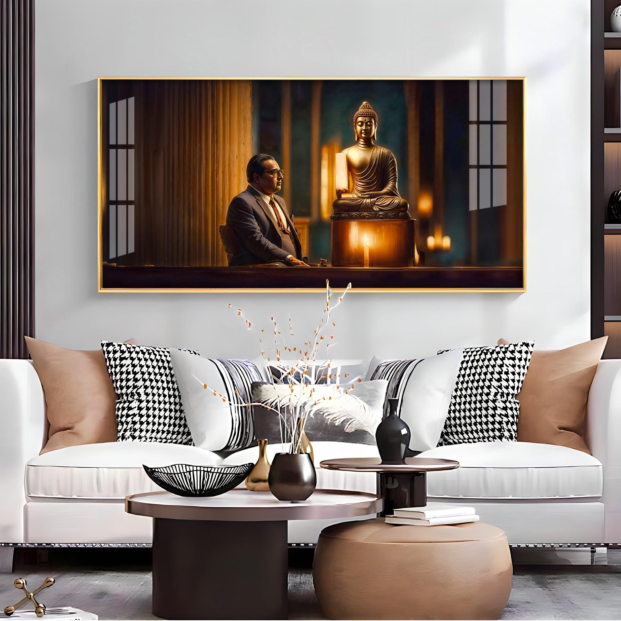 Meditative Moments Premium Acrylic Horizontal Wall Art