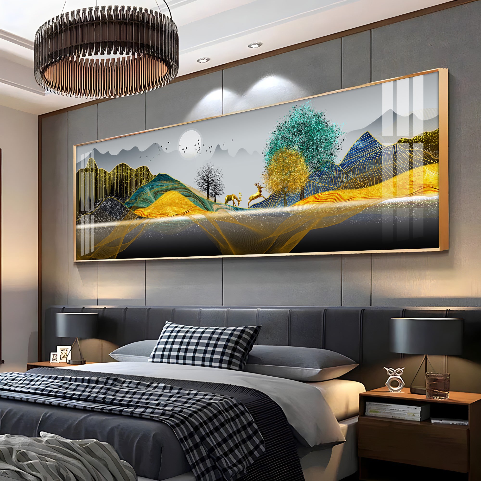 The Dawn at Forest Premium Acrylic Horizontal Wall Art