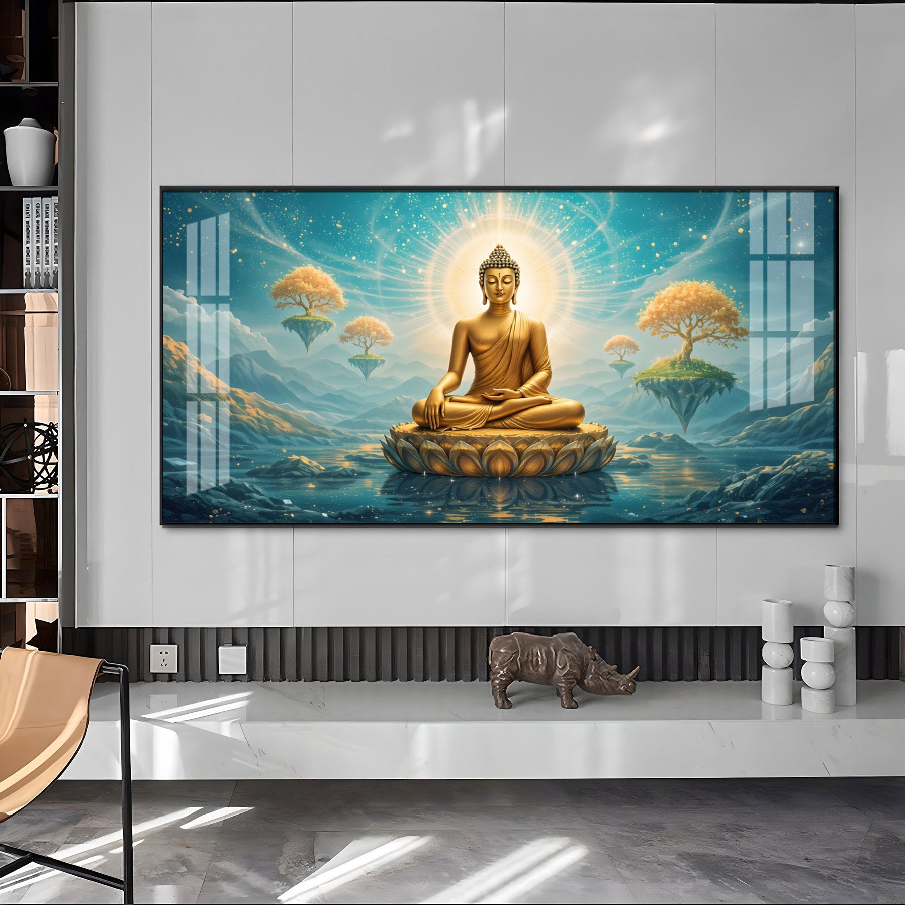 Buddha Enlightened Essence Premium Acrylic Horizontal Wall Art